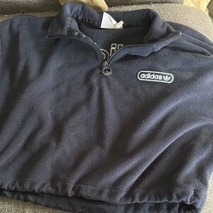 Adidas Navy Blue Fleece Pullover
